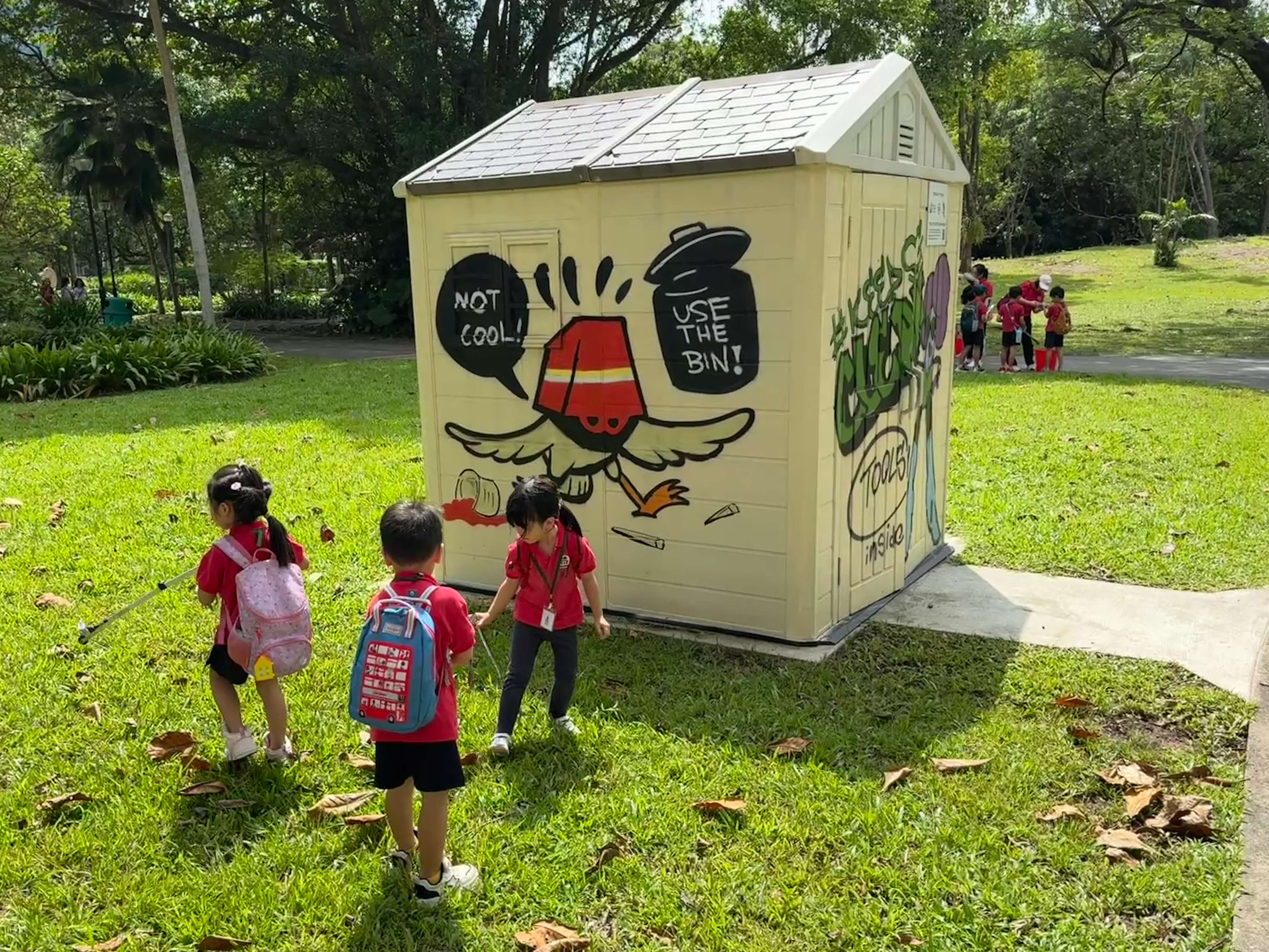 3 children with the PHC cleanpod